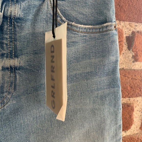 NWT Revolve GRLFRND Jeans High Rise Light Wash Kendall Stretch Skinny Size 25 - Picture 7 of 14